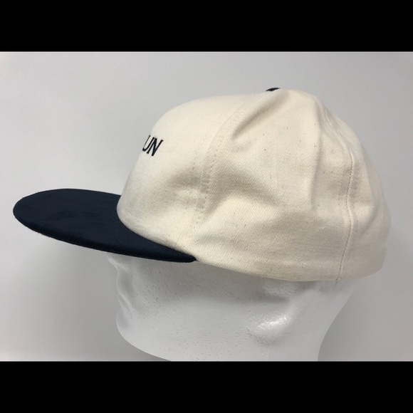 Katun Vintage 80's Strapback Suede White Hat Cap - Picture 3 of 7